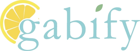 gabify wordmark with a lemon slice wrapped around the g